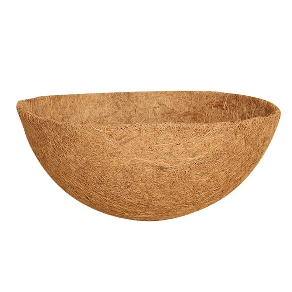 Natural and Ecological Cock Fiber Coatings for Suspended Baskets, Pack of 3, Guarantee Plant Hydration, Compatible with Various Dimensions