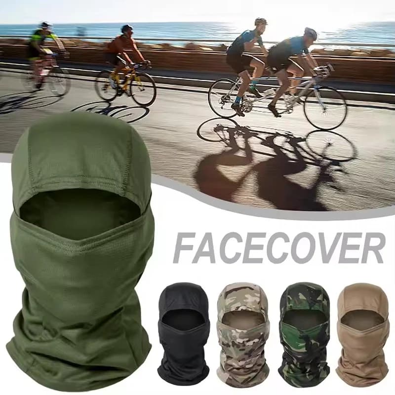 Tactical Windproof Balaclava Full Cover Warm Shield for Bicycle Riding Outdoor Hunting Hiking Ski Scarf Head Protection