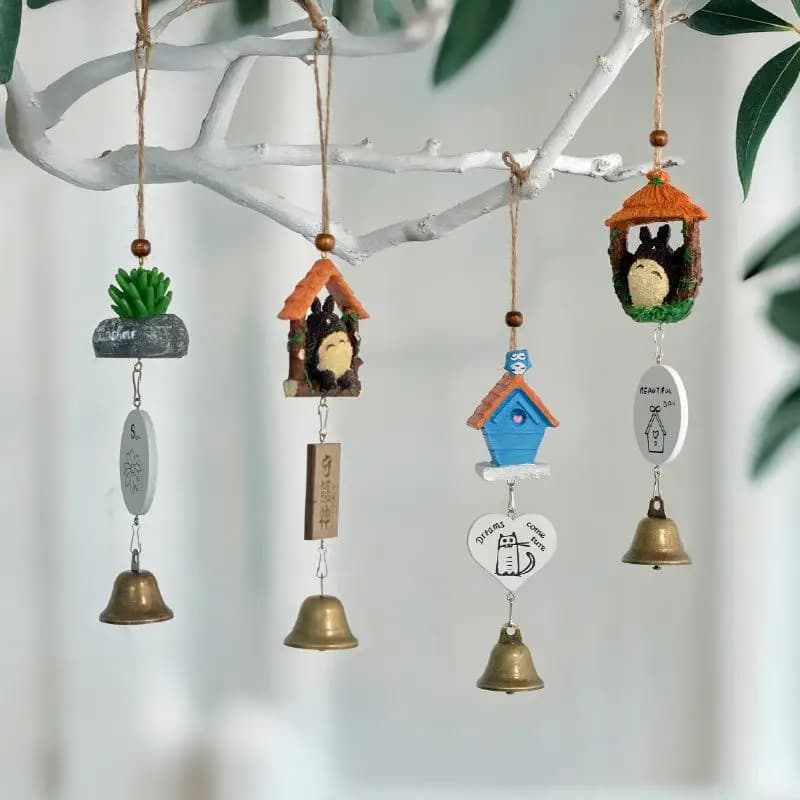 1Pcs Outside Hanging Home Wedding Party Memorial Decoration Gifts Resin Wind Chime Ornaments Craft Student Birthday Gifts