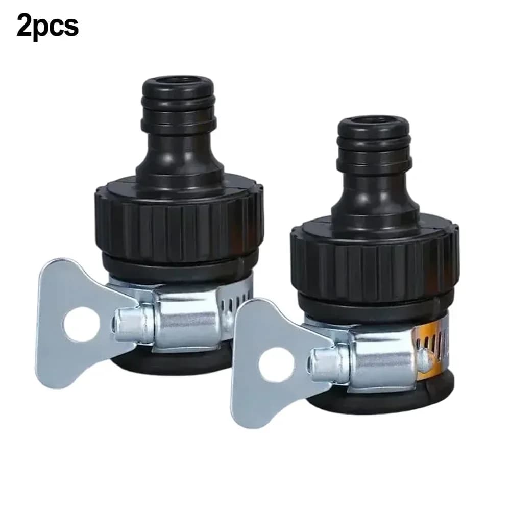 2pcs Water Faucet Adapter Plastic Hose Fitting Hose Irrigation Garden For Car Washing Garden Irrigation Hose Pipe Tap Connector