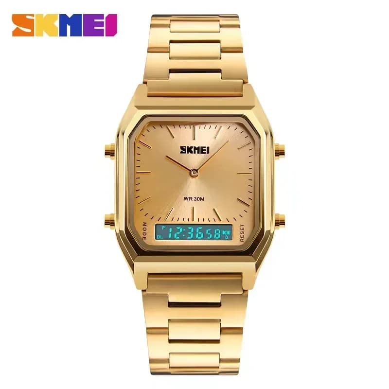 SKMEI 1220 Man Digital Dual Time Sports Chronograph 3bar Quartz Wristwatches waterproof relogio masculine casual fashion watch