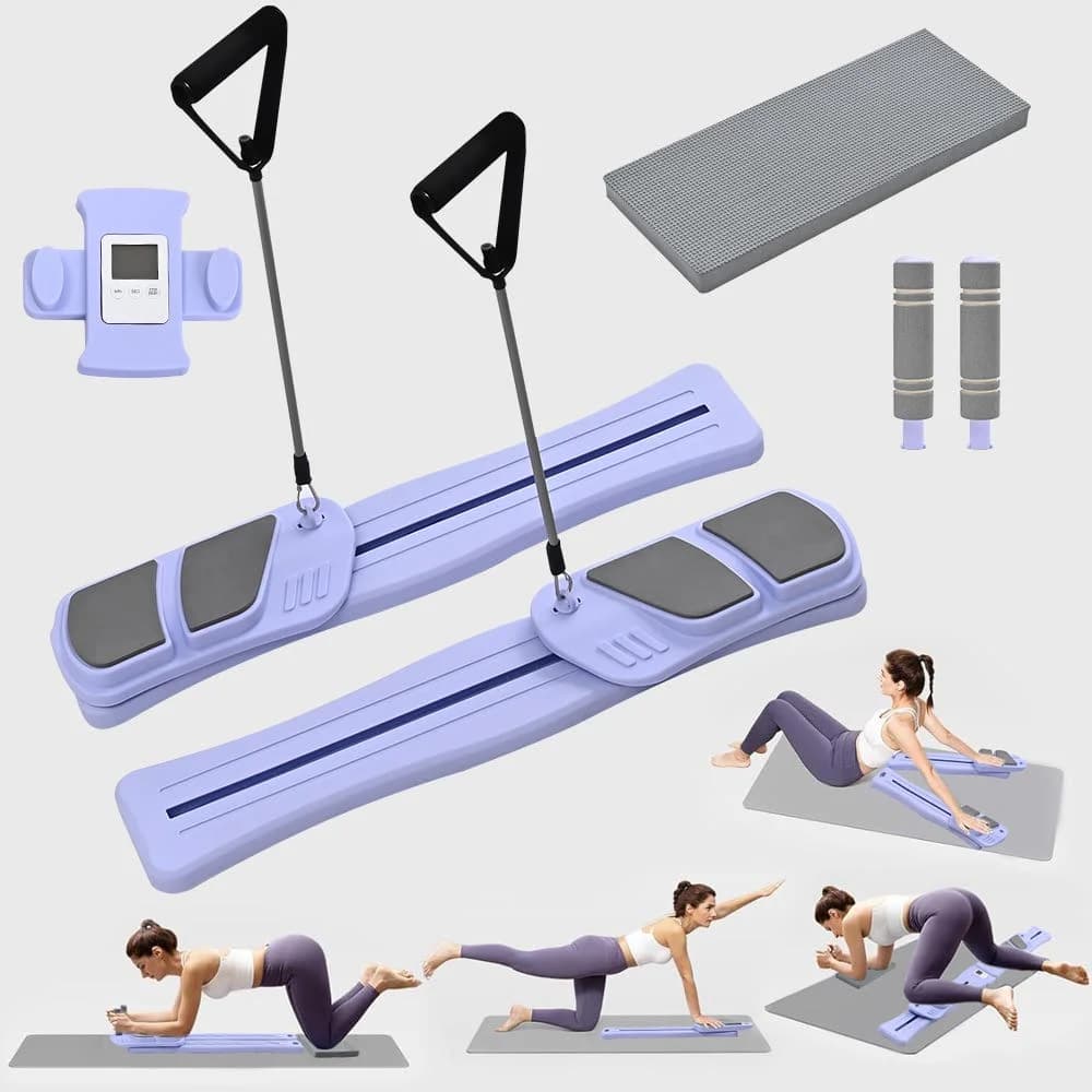 Set of split type pilates repair boards for multipurpose yoga gym with pilates equipment Abdominal roller for abdominal exercises