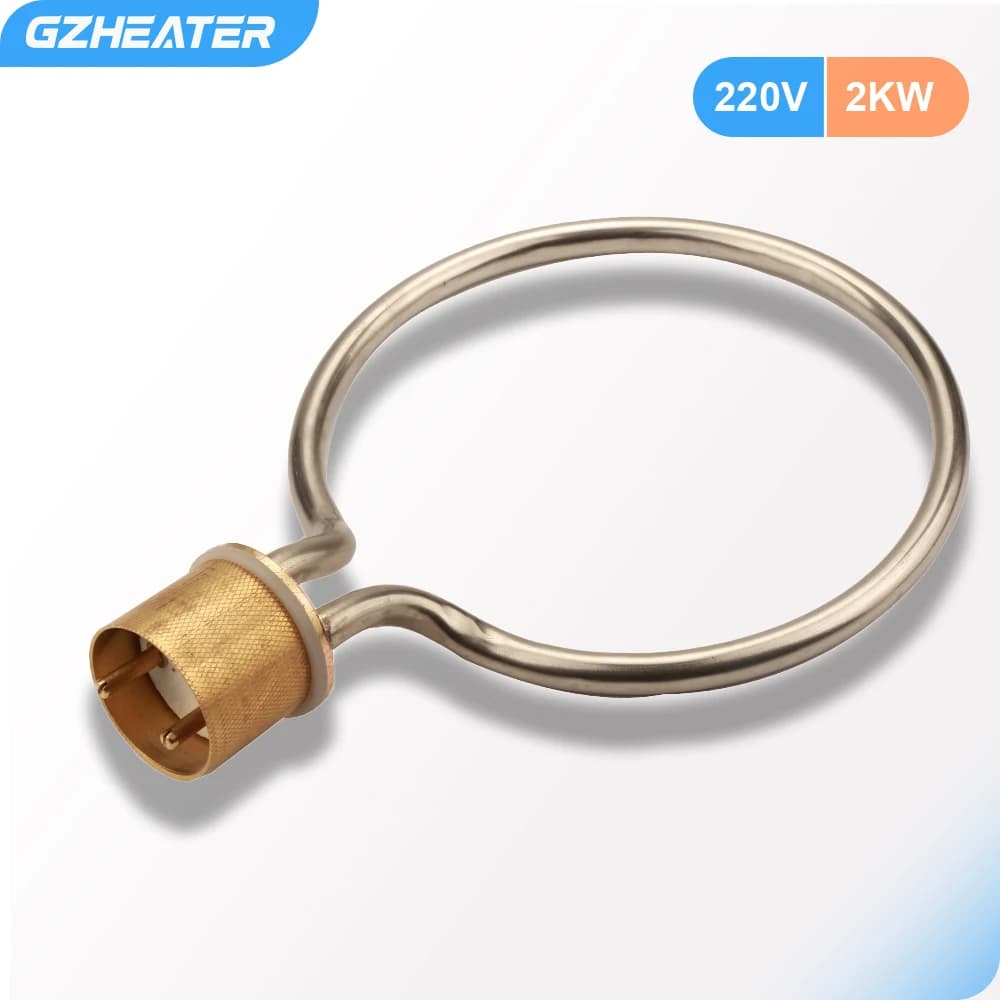 2000 W 220 V 42mm 1-1/4" ring-shaped electric heating tube for high pressure disinfection vessels
