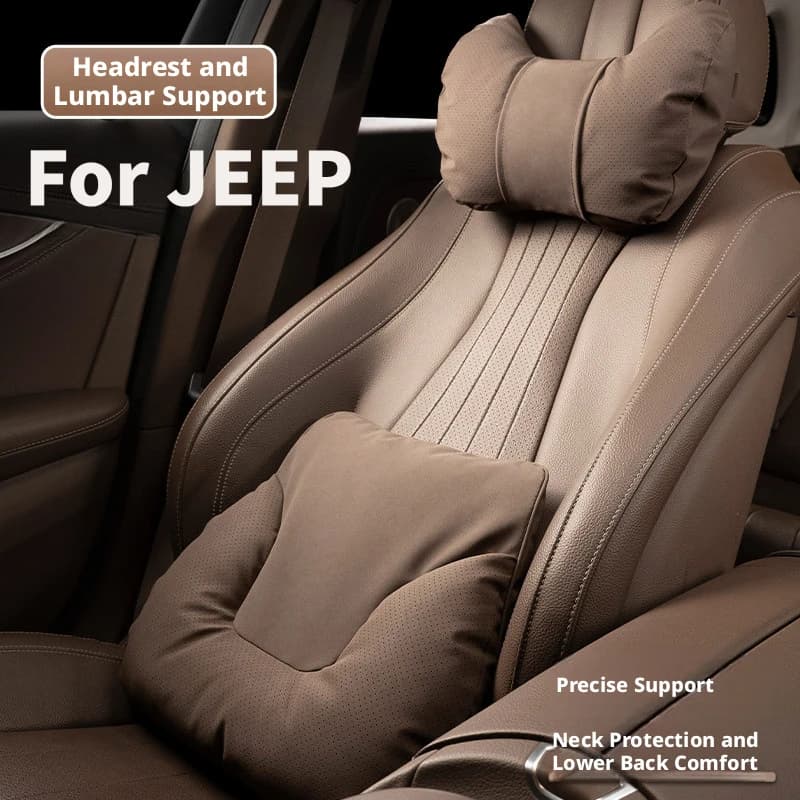 Car headrest neck support seat lumbar cushion soft pillow suitable for Jeep Grand Cherokee Gladiator JT Cherokee KL Auto Decor