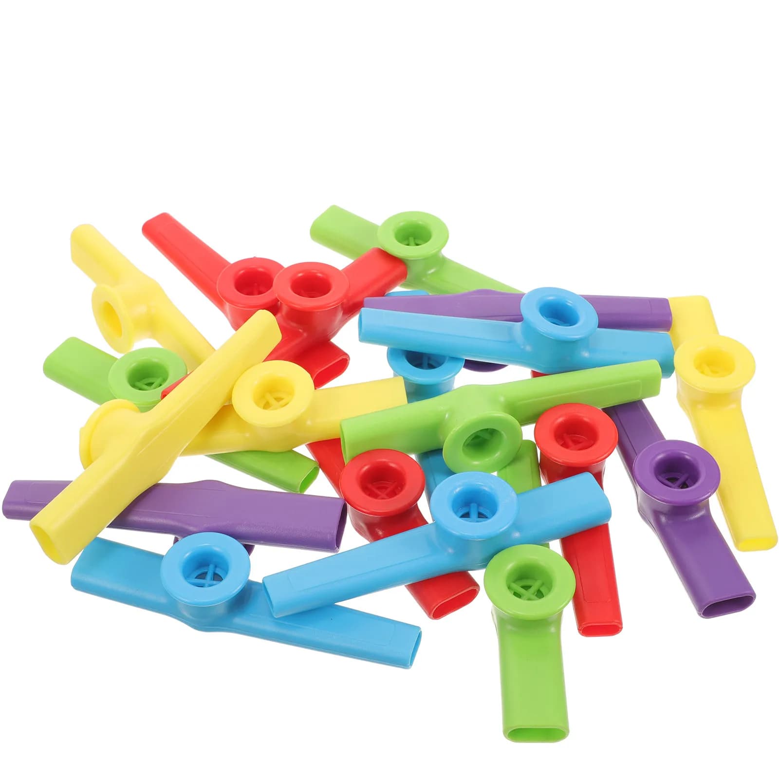 Plastic Kazoo Instrument Small Lightweight Musical Instrument for Beginners Adults Kids Guitar Ukulele Piano Slide Whistle