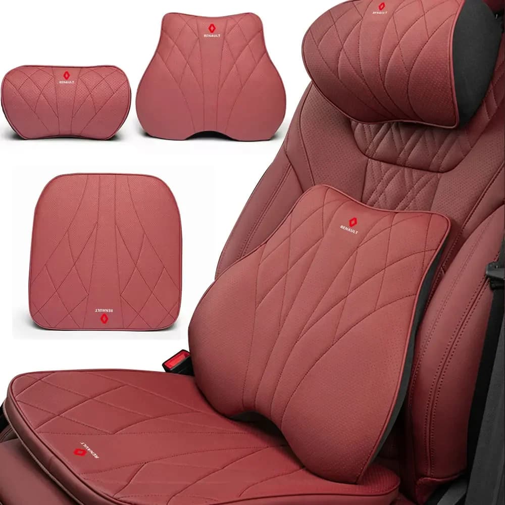 Car Sticker Car Headrest Lumbar Support Shoulder Pillow Memory Cotton Car Seat Mat Cushion Household Auto Products For Renault D