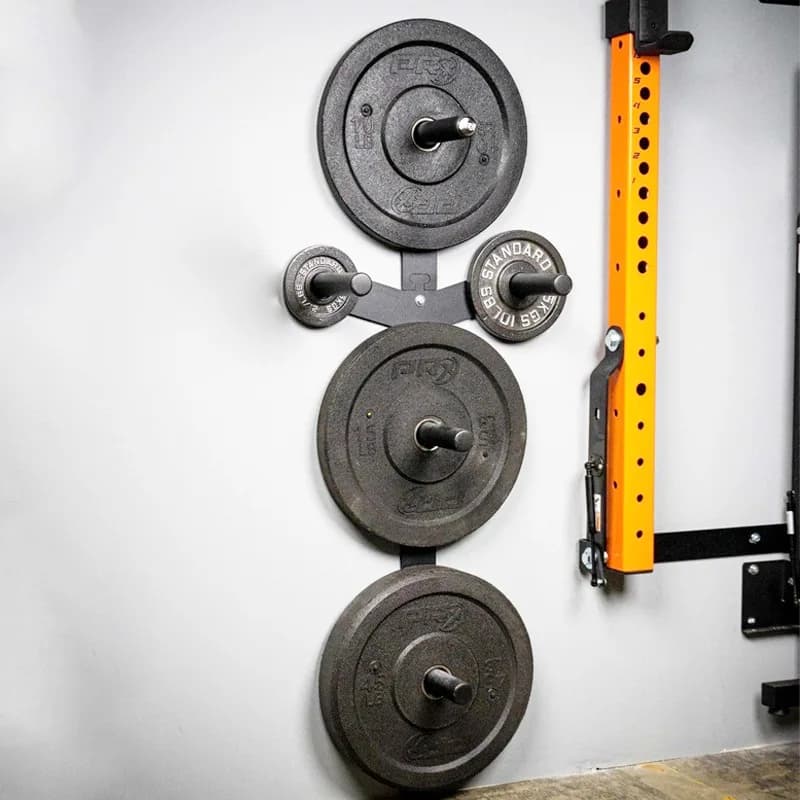 Fitness use in commercial gym Bars for multifunctional balancer fixed to the wall Door bumper plates for weights