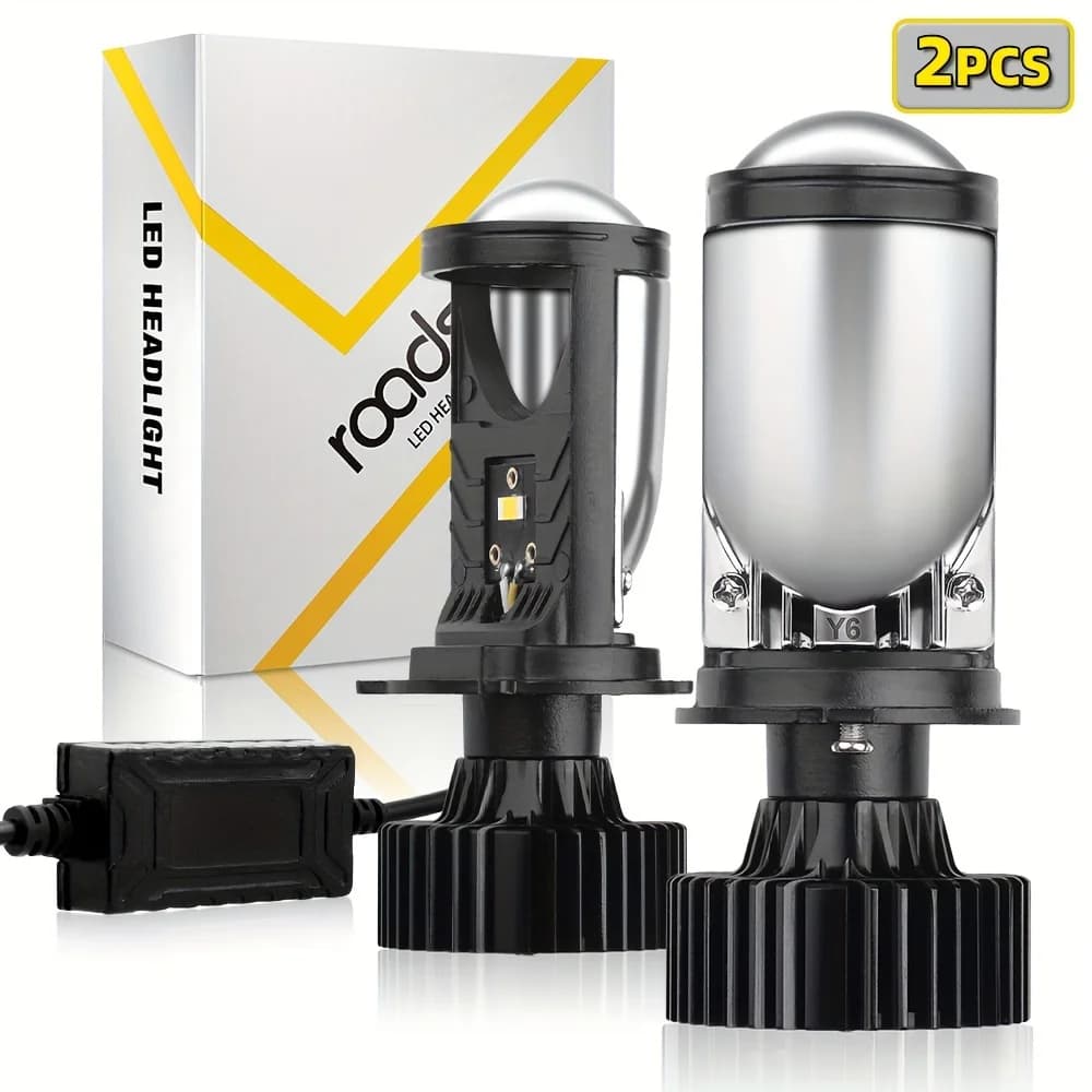 160W 9003 H4 LED Mini proiettore lente faro per veicoli a motore 12-24V 30000LM 6000K corpo in alluminio Hi/Lo Beam Spotlight Canbus