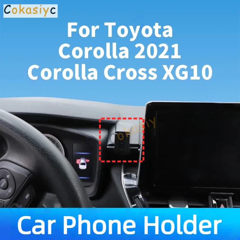 Supporto per telefono da auto con caricabatterie wireless speciale per Toyota Corolla 2021 e Corolla Cross XG10 2022, accessori per interni auto