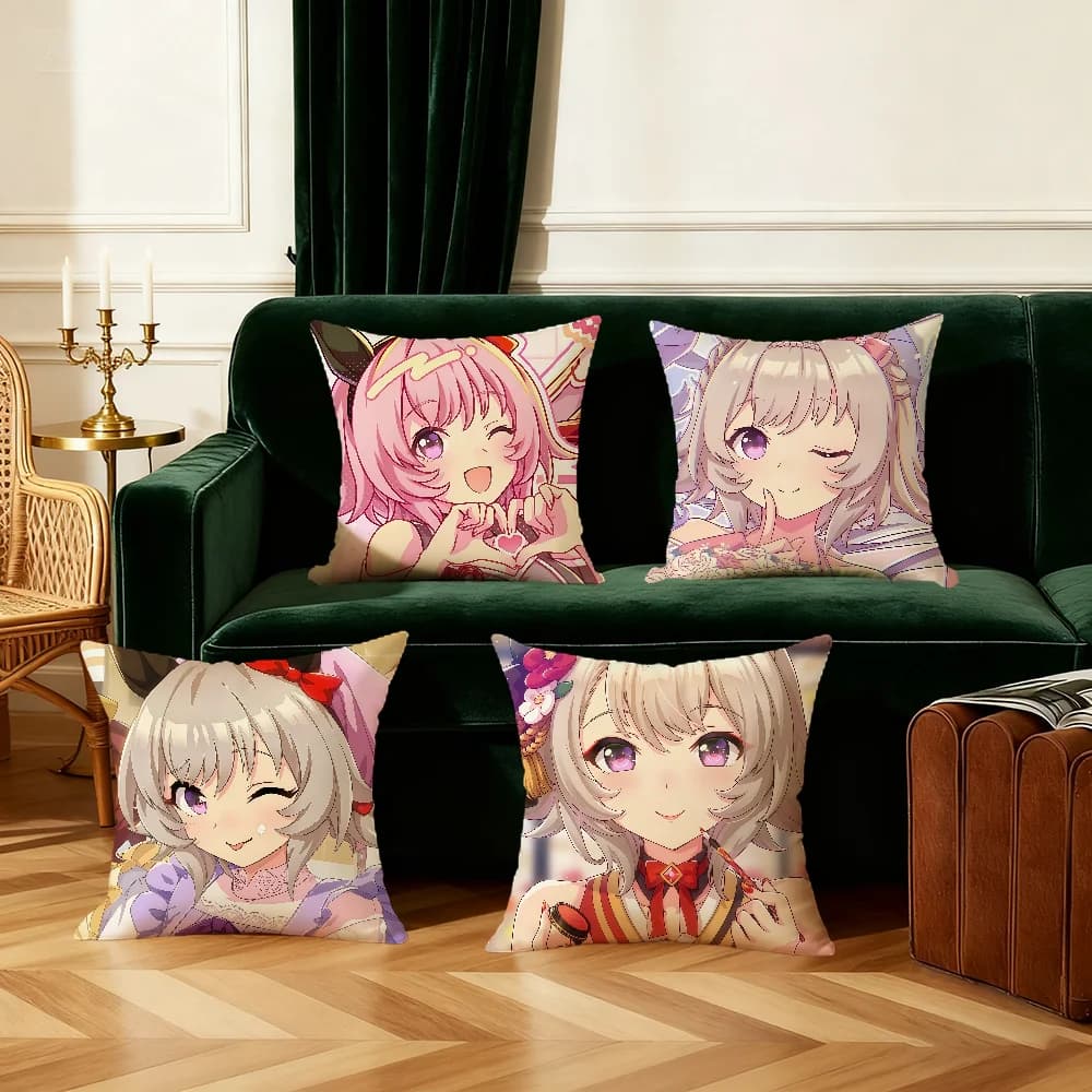 P-pretty D-derby Curren Chan cushion cover Bedroom Sofa Decorative home Car portable Cushion Cover With Zipper Soft pillowcase