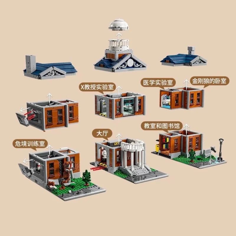 2026 Icons X Mansion Hero Base Building Bricks Assembly Party Favor Birthday Christmas Holiday Gift compatible with LEGO bricks