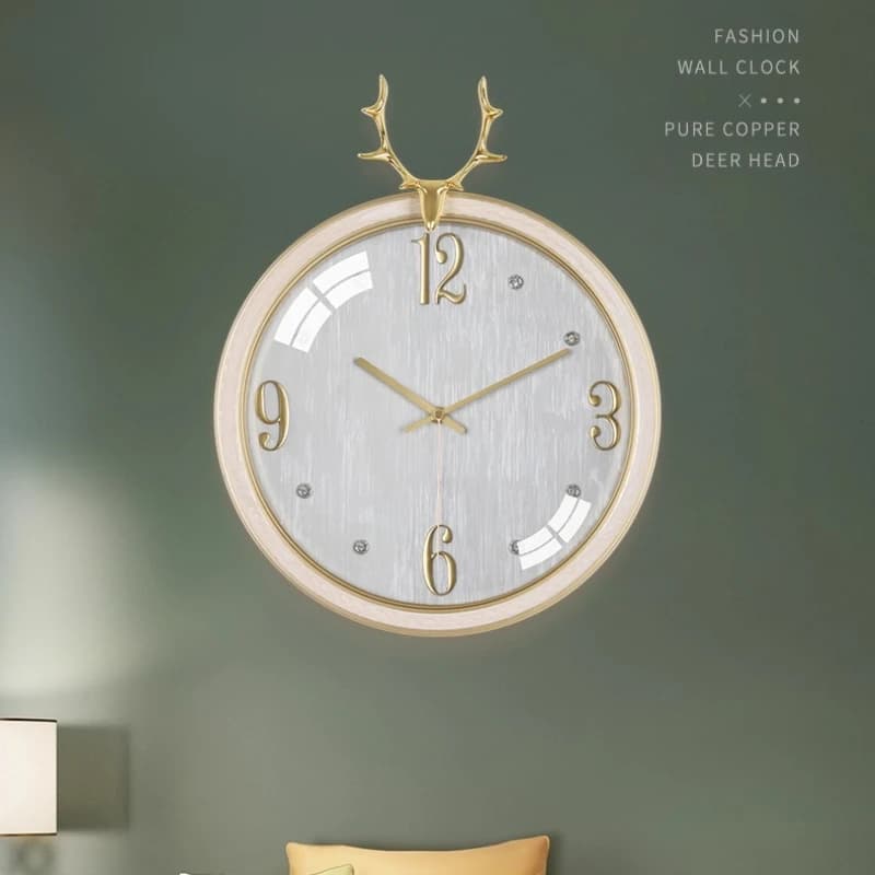 Orologio da Parete Digitale in Stile Europeo, Decorazione per Soggiorno, Orologio in Ottone, Design Creativo per Corridoio, Grande Orologio da Parete Silenzioso