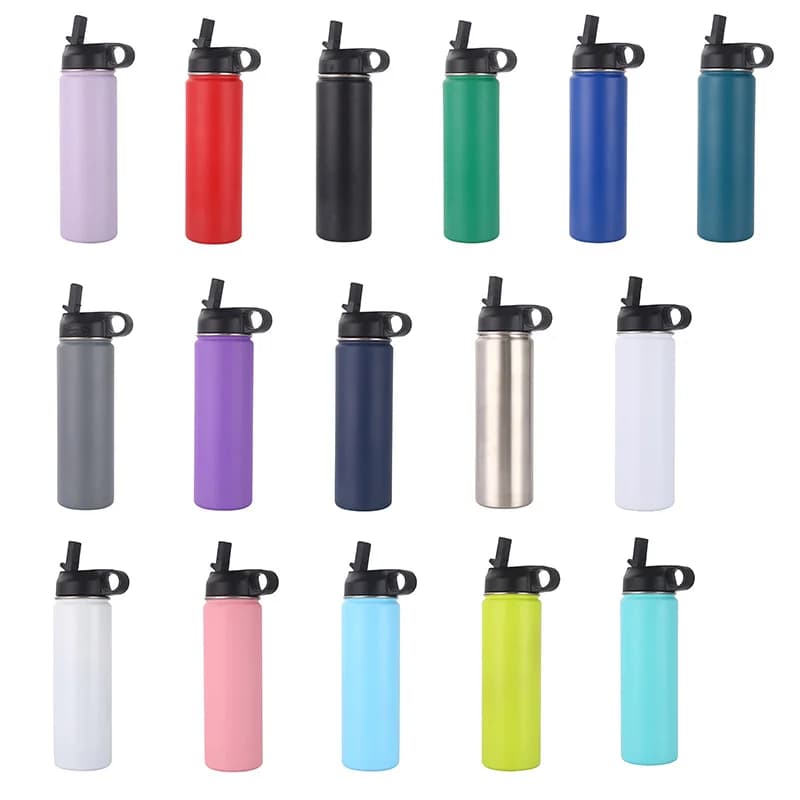 Borraccia termica personalizzata con logo, in acciaio inox 304, per esterni, portatile, tazza termica isolata sottovuoto, per lo sport
