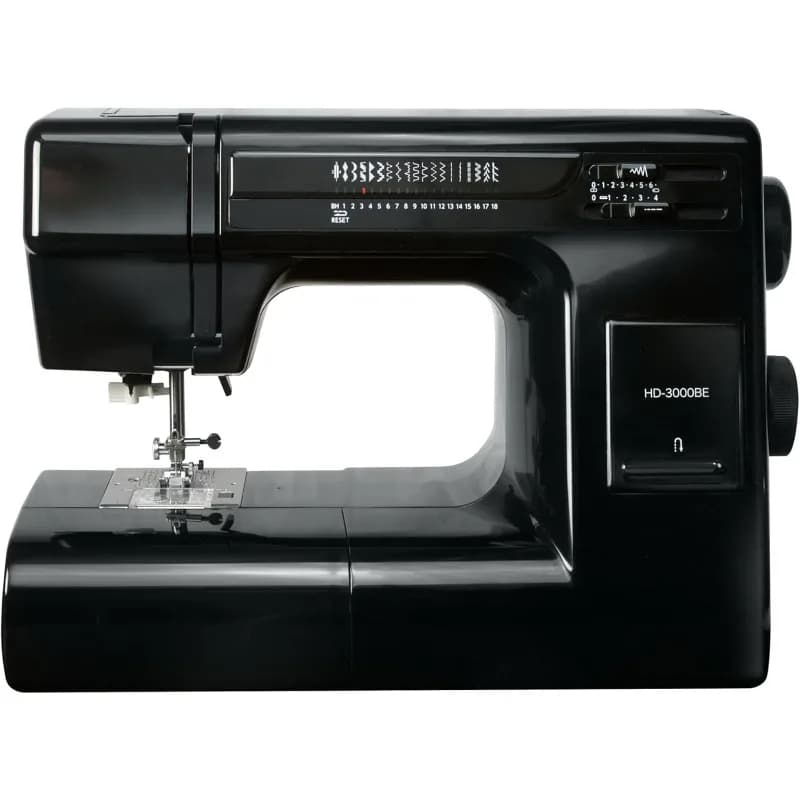 HOME.Macchina da cucire Heavy Duty HD-3000 Black Edition con kit per quilting bonus da 6 pezzi
