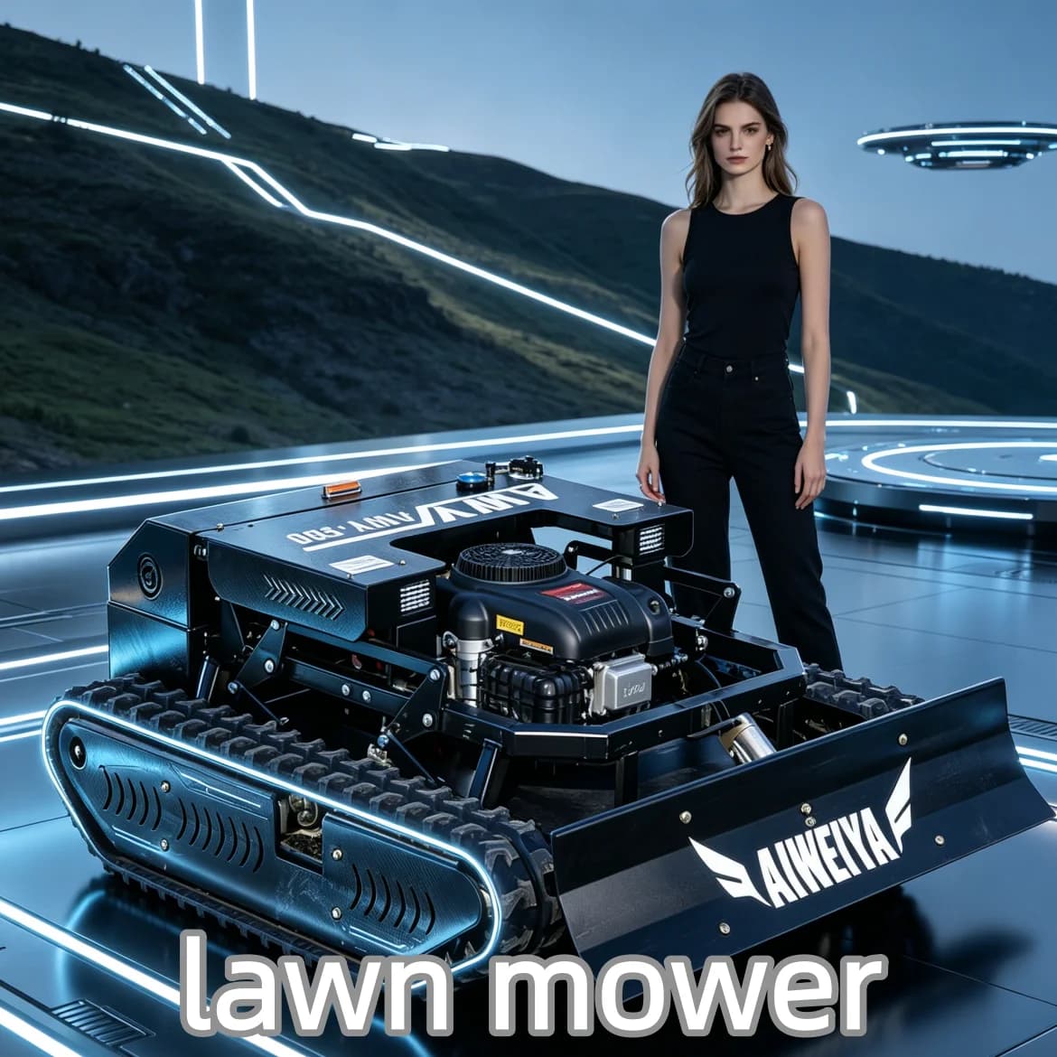 Customized Heavy Load Flail Mower Stable Running Lawn Mower High Efficiency Lawn Mowers For Green Belt Maintenance