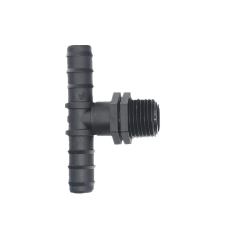 20 Pezzi Connettori a T Filettati da 1/2" per Tubi PE da 16MM, Giunti per Tubazioni, Riparazione Irrigazione a Goccia da Giardino