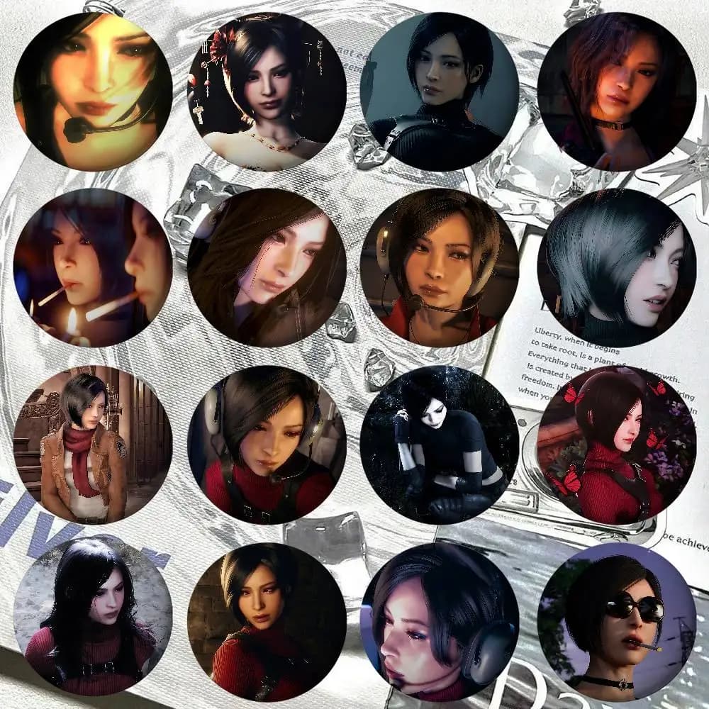 Game R-residentEvil A-adawong Badge Pins For Friend, Backpack, Clothing, Collectible Accessories, Jewelry Gift