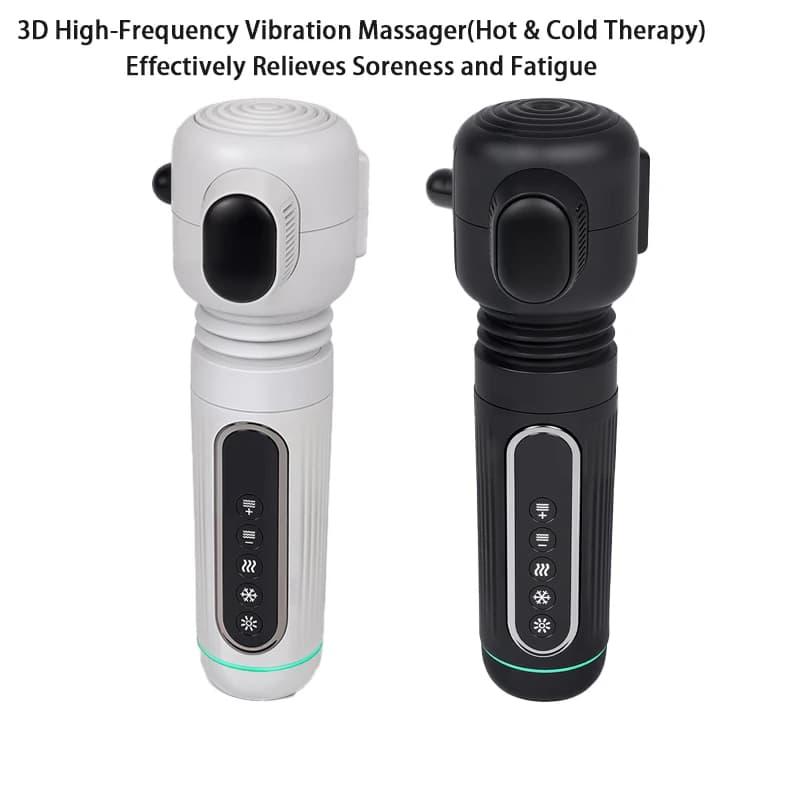 High-frequency massage gun Theratools with hot/cold pack - Pistola for muscle release therapy and band