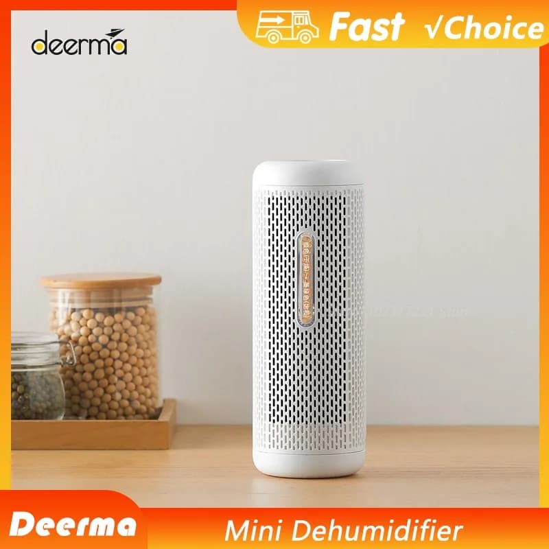 Deerma Mini deumidificatore riciclabile Riduce l'umidità dell'aria Fori visivi per finestre asciutti/bagnati Asciugatura dell'assorbimento dell'umidità