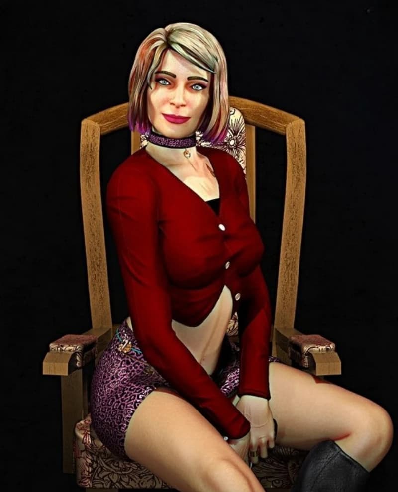 1/24 Bilancia DieCast Figura In Resina Modello Kit Gioco Horror Maria Remake Statua Hobby Giocattoli In Miniatura Smontato Non Verniciato FAI DA TE Diorama