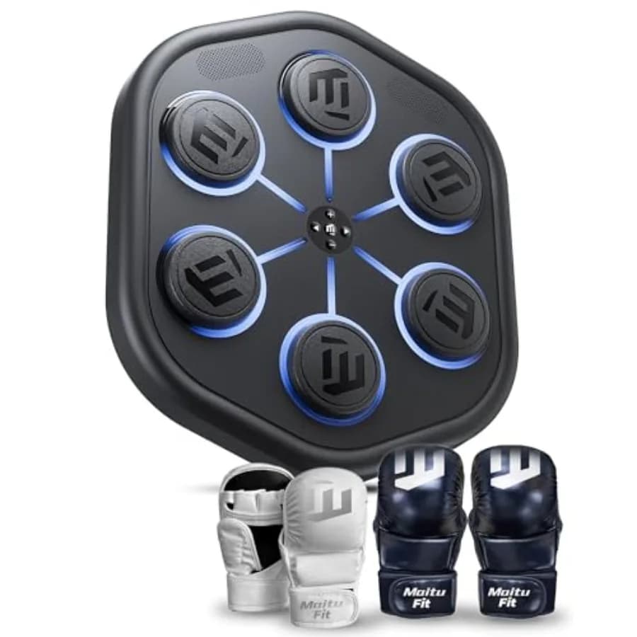 Macchina da Boxe Musicale Intelligente M5 con Luci Personalizzabili, Controllo APP e Audio Stereo, Montaggio a Parete