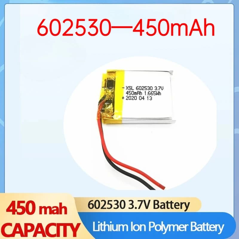 3.7V 602530 450mAh Batteria ai polimeri di litio 3.7v Batteria al litio per MP4 MP5 GPS PSP Smart Watch Registratore di guida