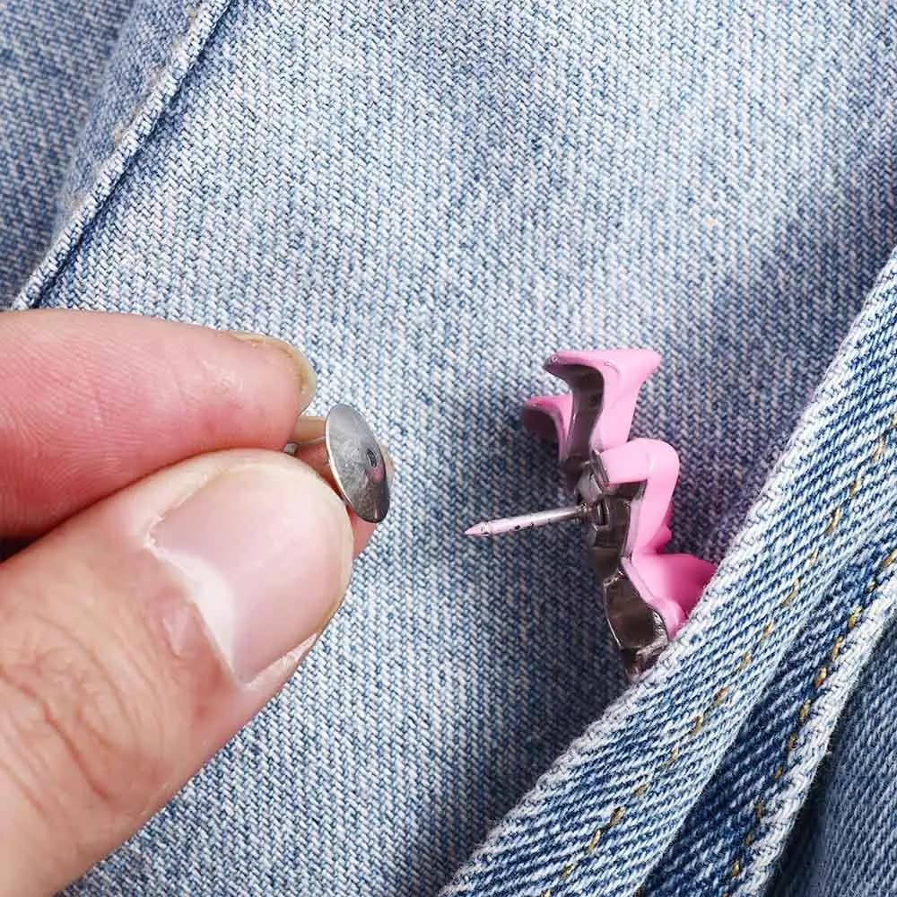 Women Seamless Detachable Skirt Pant Jeans Retract Waist Waist Tighten Clip Waist Button Clothing Accessories Waist Pin Buckle