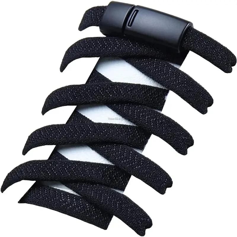Lacci con chiusura magnetica senza lacci Sneakers lacci elastici Bambini Adulti No Tie Lacci per scarpe Accessori per scarpe 1 paio