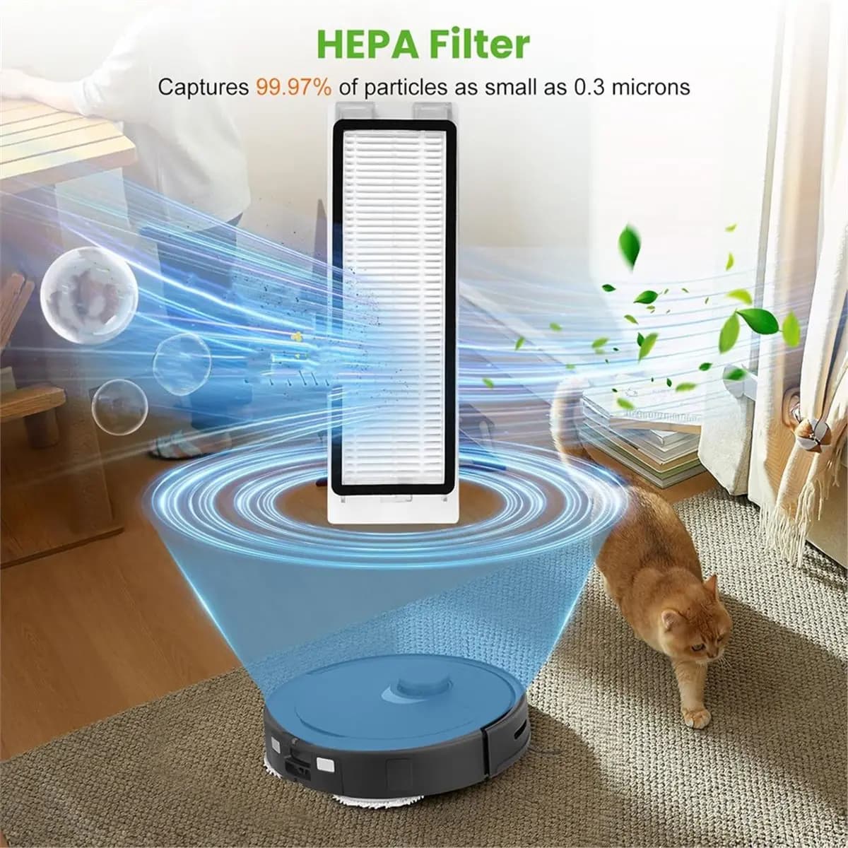 Parti di Ricambio per Elettrodomestici, Set da 26 Accessori per Robot Aspirapolvere Q, Spazzola Principale, Spazzole Laterali, Filtro HEPA, Sacchetti per Mop
