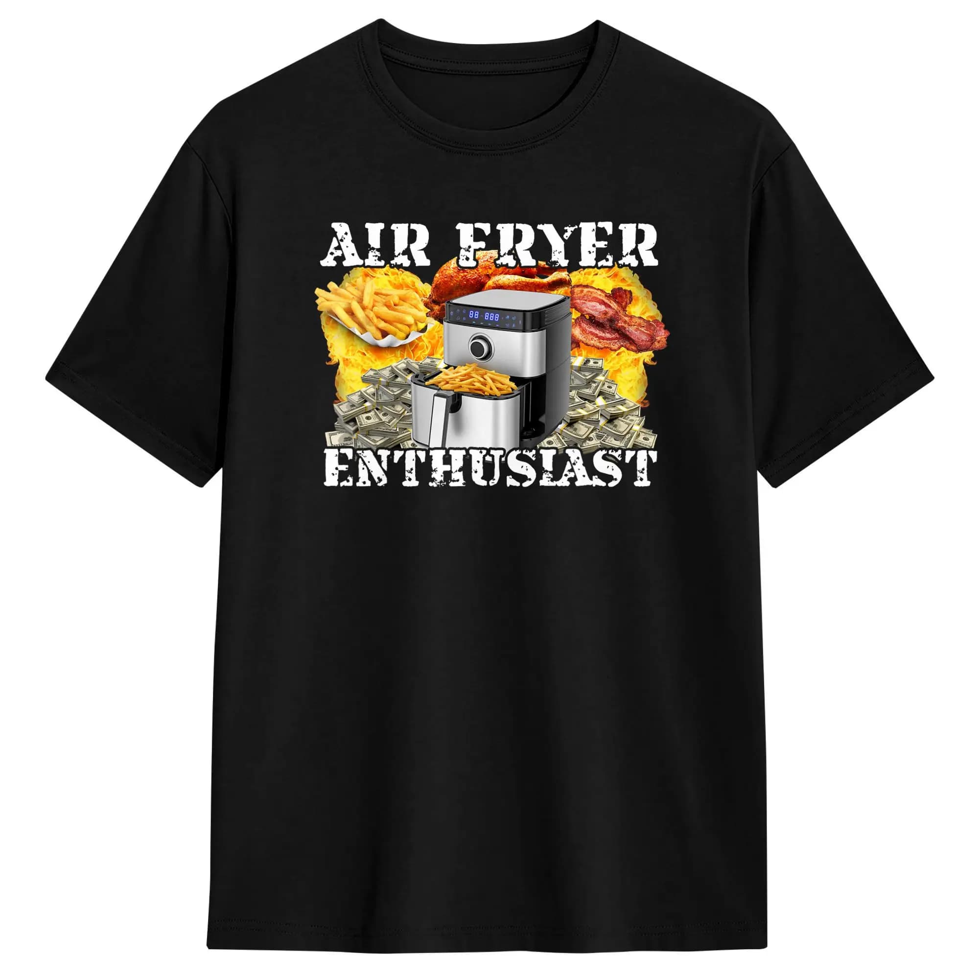 T-Shirt for Air Fryers, Kitchen and Air Fryers T-Shirt, Court Sleeve T-Shirt, Top Y2K, Summer Oversize T-Shirt