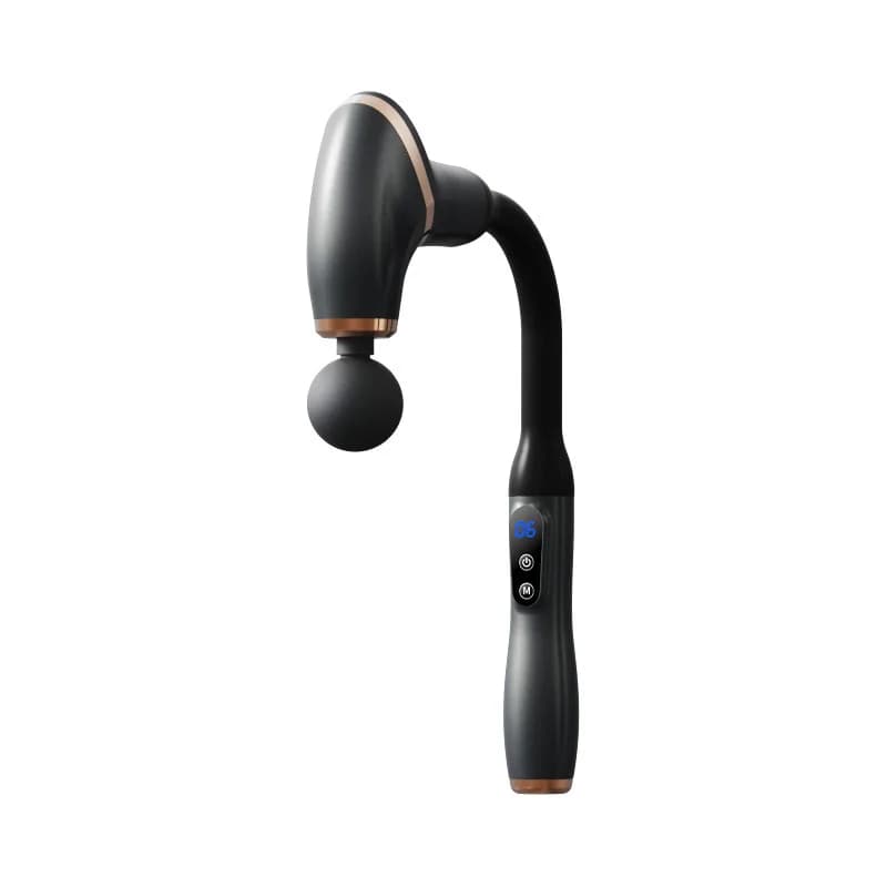 Meridian vibration massager for the whole body with 6-speed electric gun with long U-shaped handle for deep tissues to relieve muscles