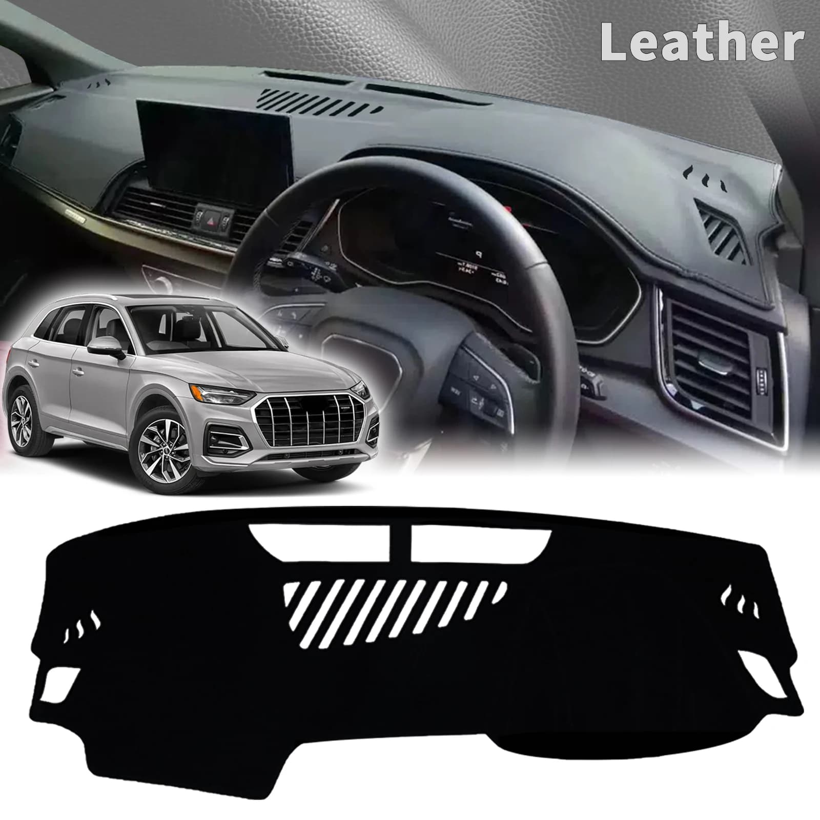 fit for Audi Q5 2017-2024 2023 2022 2021 SQ5 Car Accessories Dashmat Protective Carpet Dashboard Cover Pad DashMat Sunshade