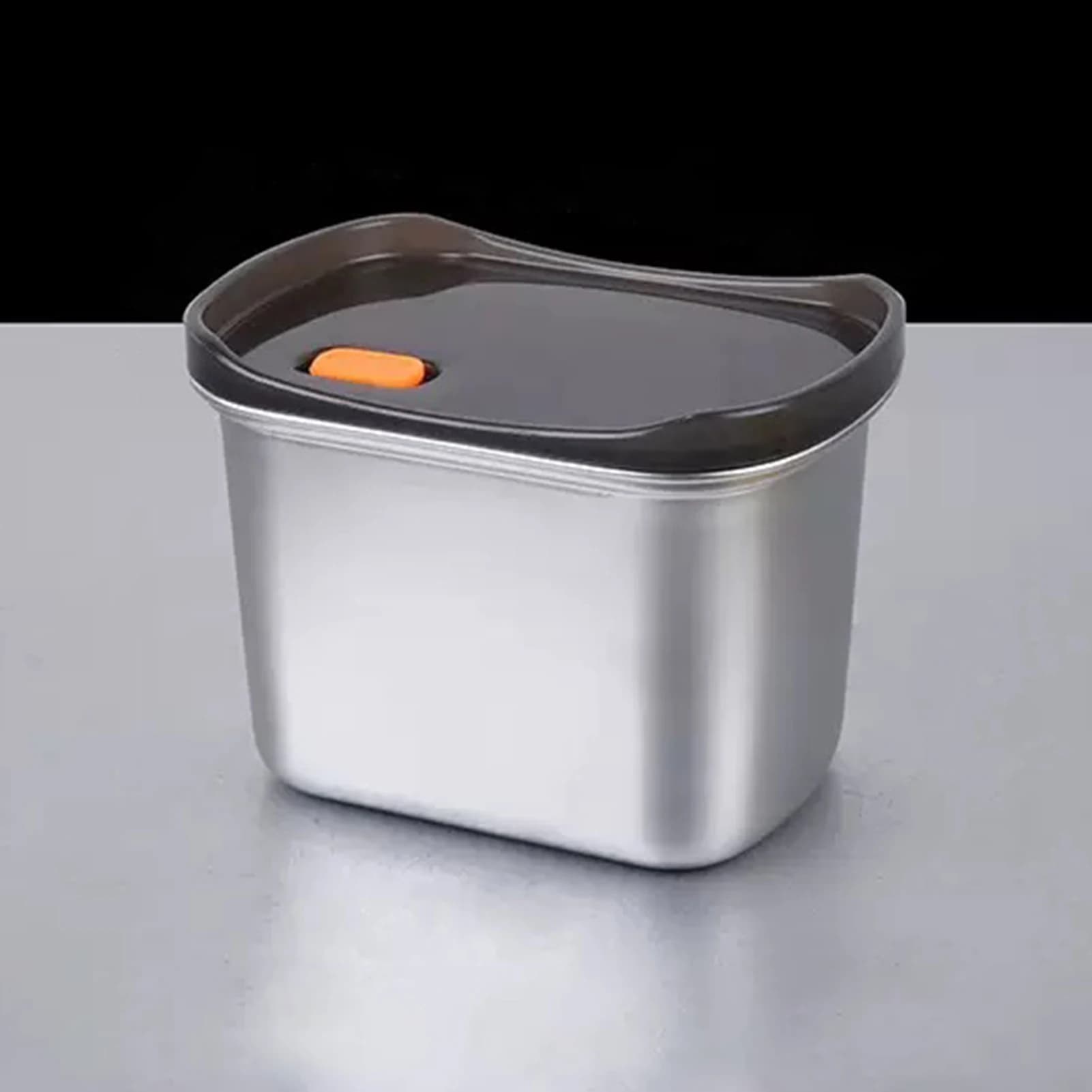 Contenitore per alimenti in acciaio inossidabile Scatole rettangolari ermetiche per la preparazione dei pasti a prova di perdite con coperchi per frigorifero e congelatore