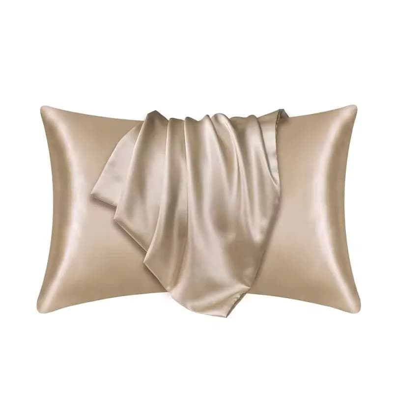 Fodera per cuscino in seta, federa in raso setoso per la bellezza dei capelli, federa confortevole, decorazione per la casa, Standard/Queen, 1 pezzo