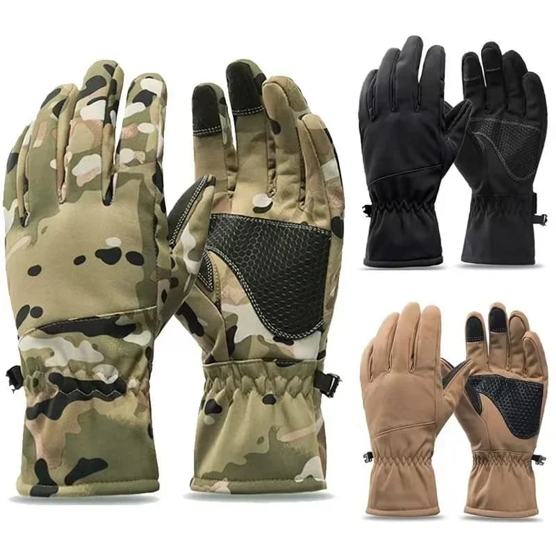 Men Women Winter Tactics Gloves Outdoor Camo Thickened hunting Gloves Waterproof Touch Screen Skiing Camping Cycling Glove