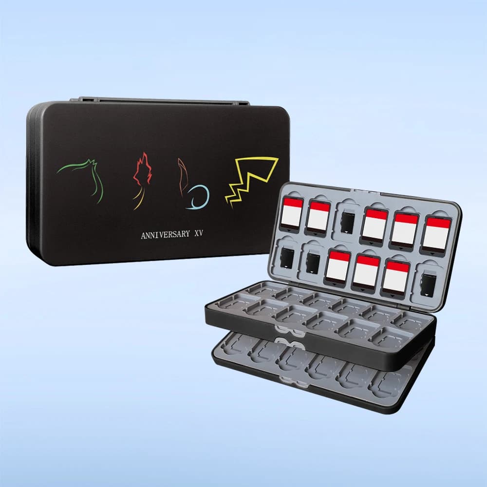 Scatola portaoggetti per cartucce di gioco, con 48 slot per giochi e 48 slot per schede Micro SD, adatta per Switch Lite/Oled