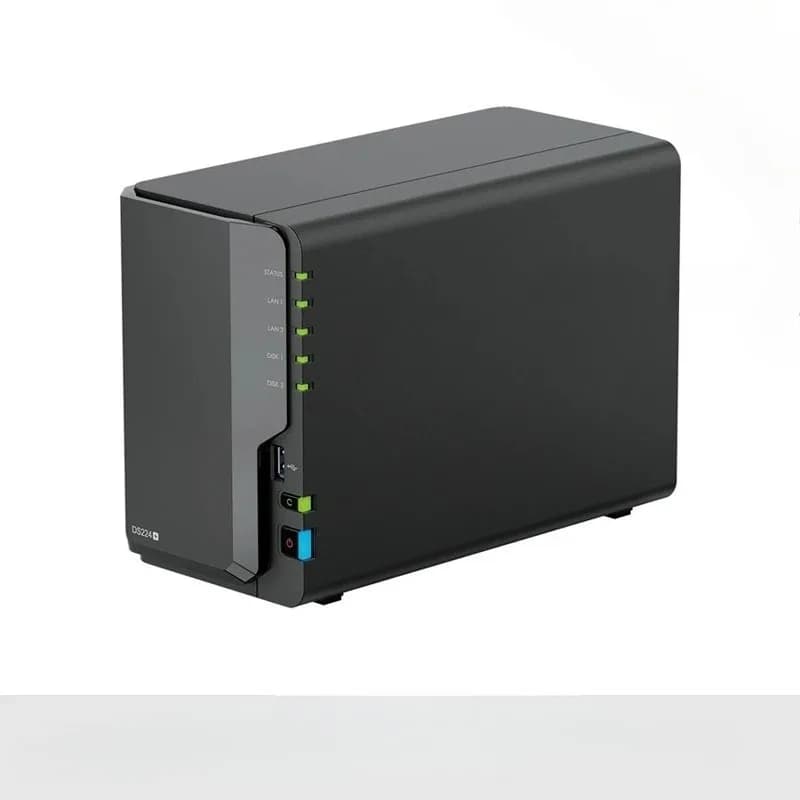 Synology DS224+ NAS a 2 Bay, Sistema di Archiviazione di Rete DiskStation (Senza Dischi)