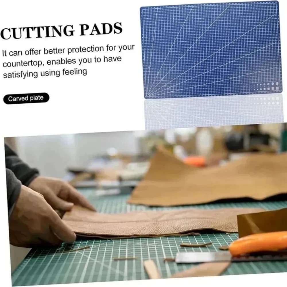 PVC A3 A4 A5 Tappetino da taglio in PVC Tagliere Banco da lavoro Patchwork Cucito Manuale Incisione fai da te Cuscinetto a doppio lato Strumento artigianale in pelle