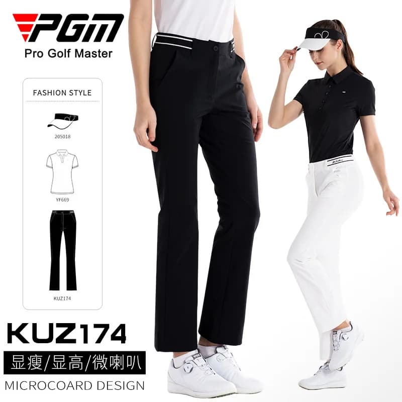 Pantaloni da golf da donna PGM Pantaloni da ballo da donna in micro corno Edizione coreana Primavera Nuovi vestiti Pantaloni da golf Mostra sottili e alti