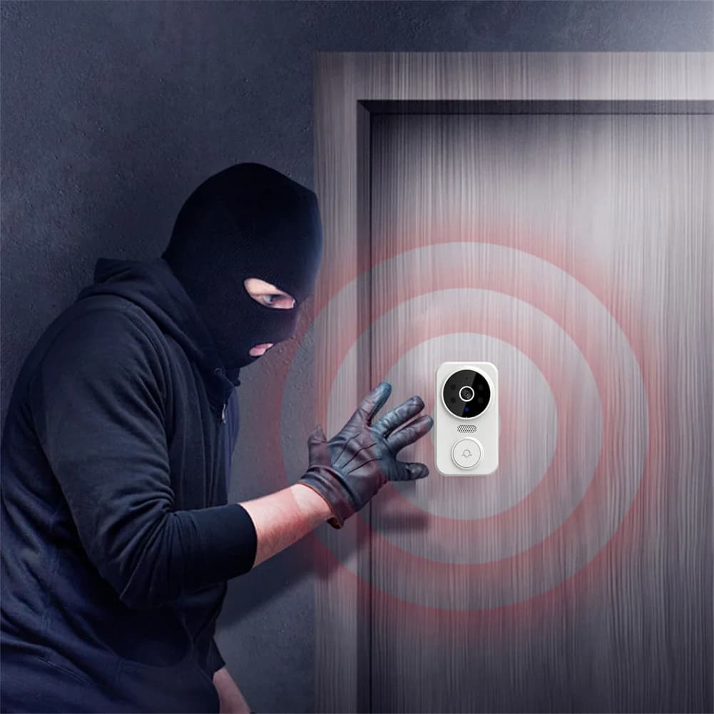 Compatibile con Tuya, Popolare Videocitofono Wireless M8 con Telecamera HD 1080p, Campanello WiFi Intelligente