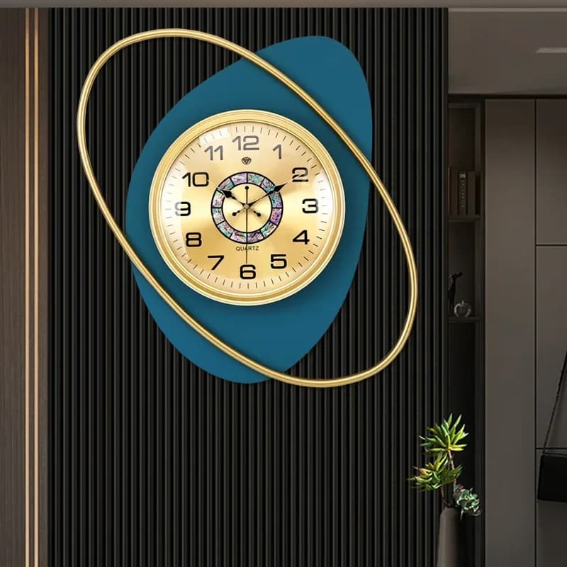 Minimalist Art Aesthetic Wall Clock Trendy Living Room Light Luxury Wall Clock Designer Unique Reloj De Pared Home Decoration