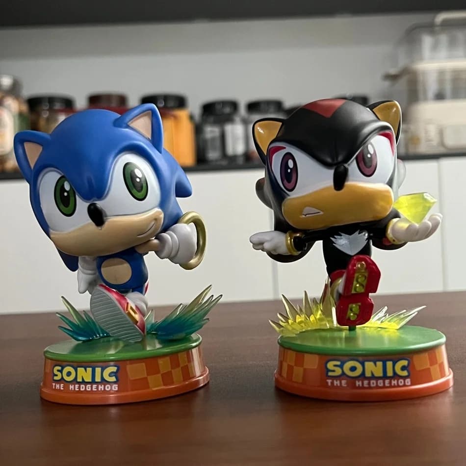 Action Figure Sonic e Shadow da 11 cm in PVC, Personaggi Anime Best Seller, Giocattolo per Bambini, Regalo di Compleanno