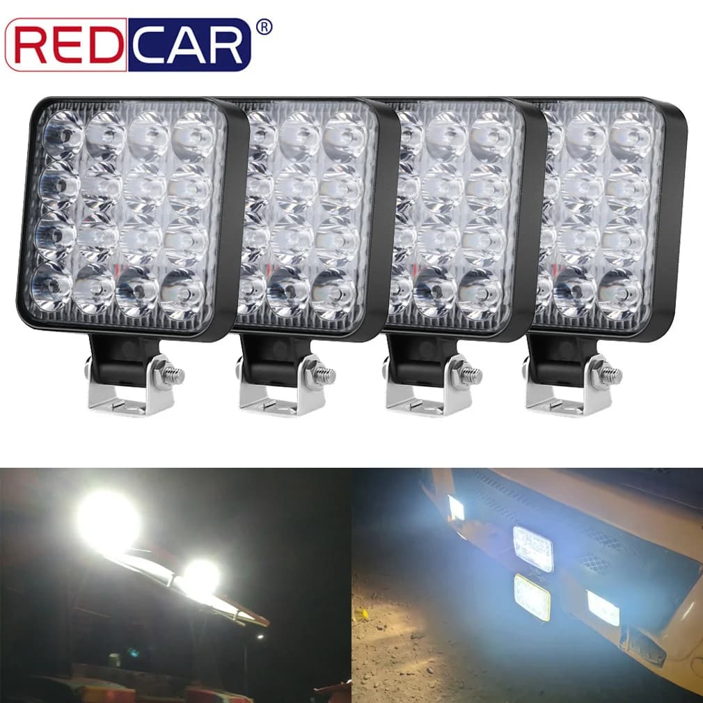 48W 16 Led 12V 24V LED Light Bar luce di lavoro per auto trattore barca camion 4 x4 4WD SUV ATV fuoristrada SUV ATV Barra LED fari