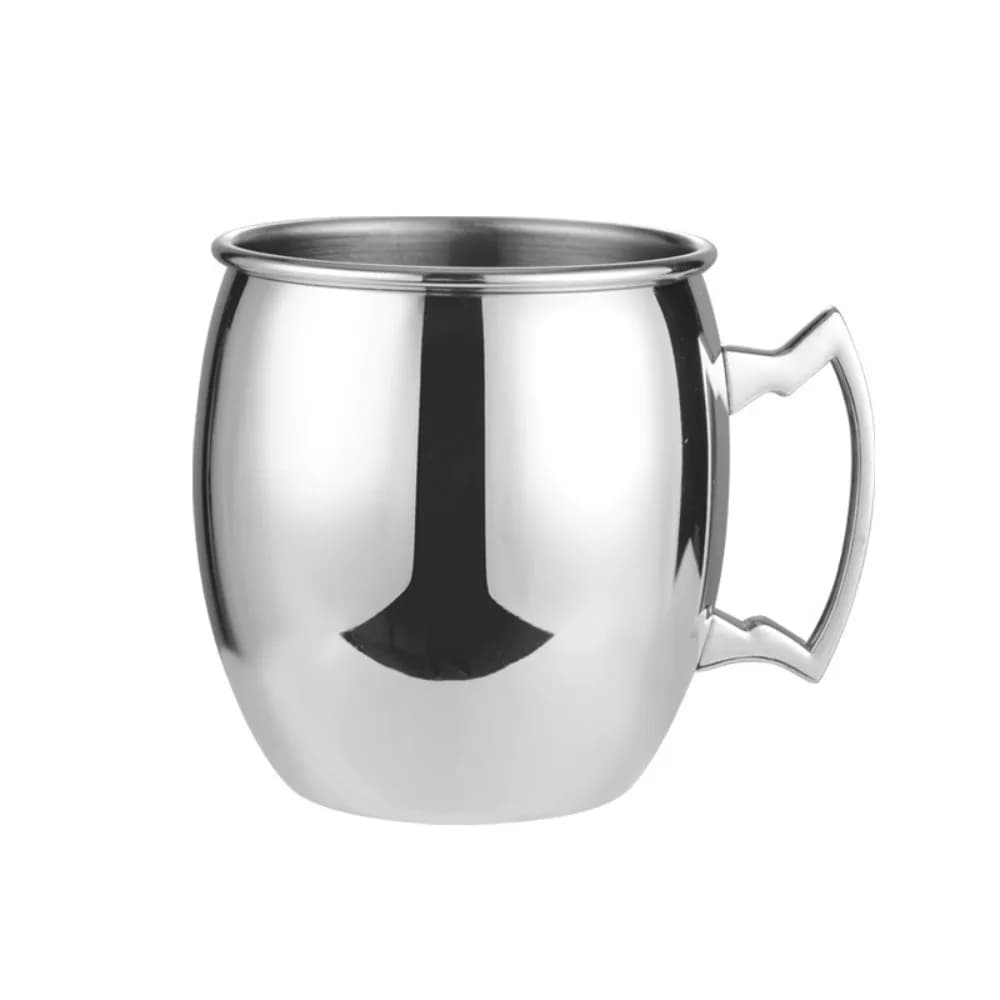 Bicchieri in acciaio inossidabile Mosca Mule Mug Tazza da birra durevole resistente alla caduta con manico Cocktail Tazza da vino Party