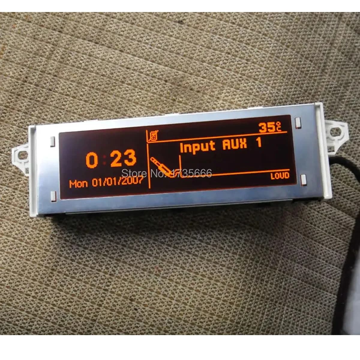 Original Red Screen support USB & Bluetooth Display monitor 12pin for Peugeot 307 207 408 citroen C4 Sega triumph C5 RD45 Parts