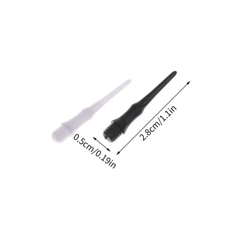 36/50/100Pcs Wear-resistant Durable Shafts Flights Darts Outdoor Sports Short Soft Safety Plastic Dart Tips Stubby Points