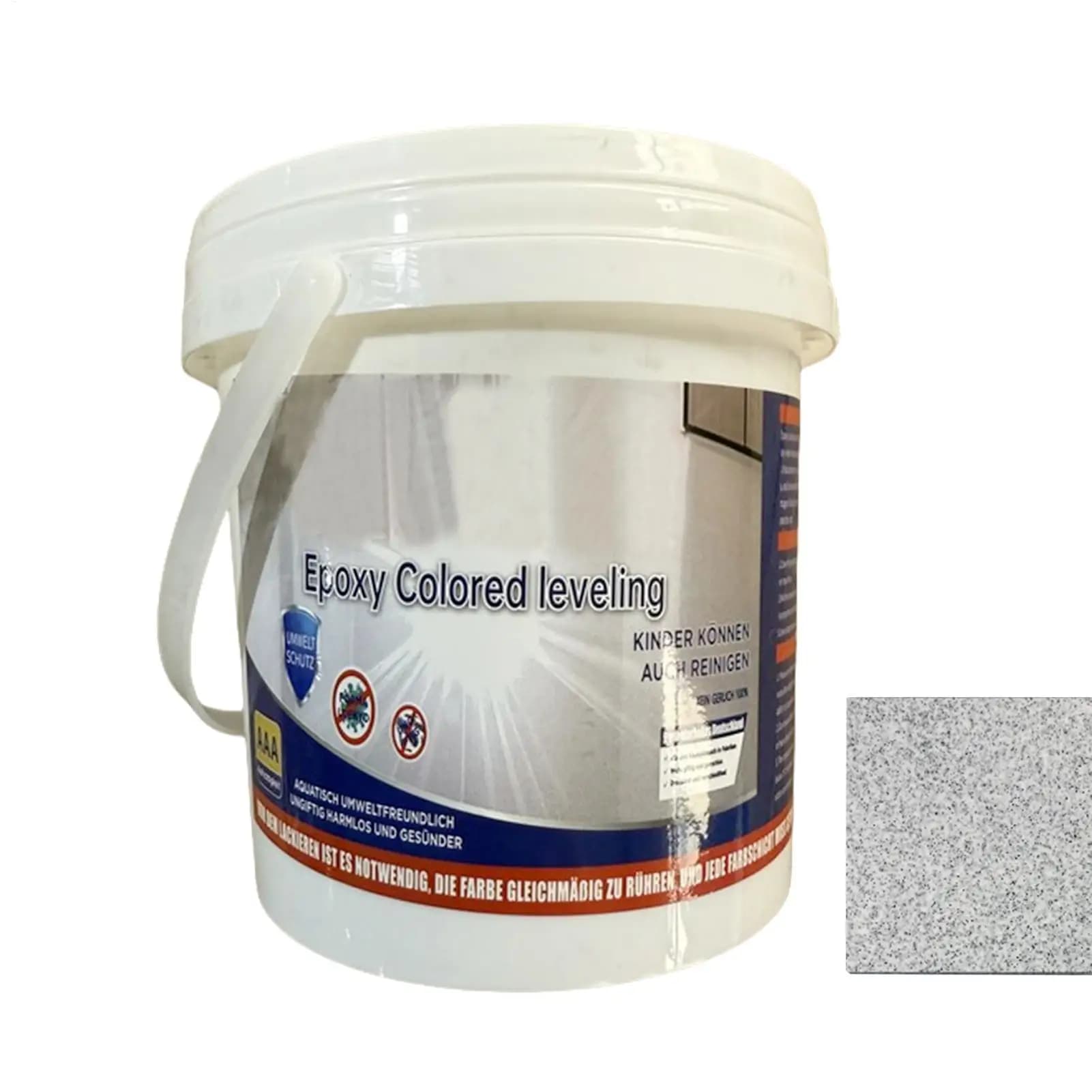 Water Based Epoxy Flooring Paint, Non-Slip High Gloss Marble Effect Coating, Colored Anti-Slip Paint for Indoor Outdoor Home