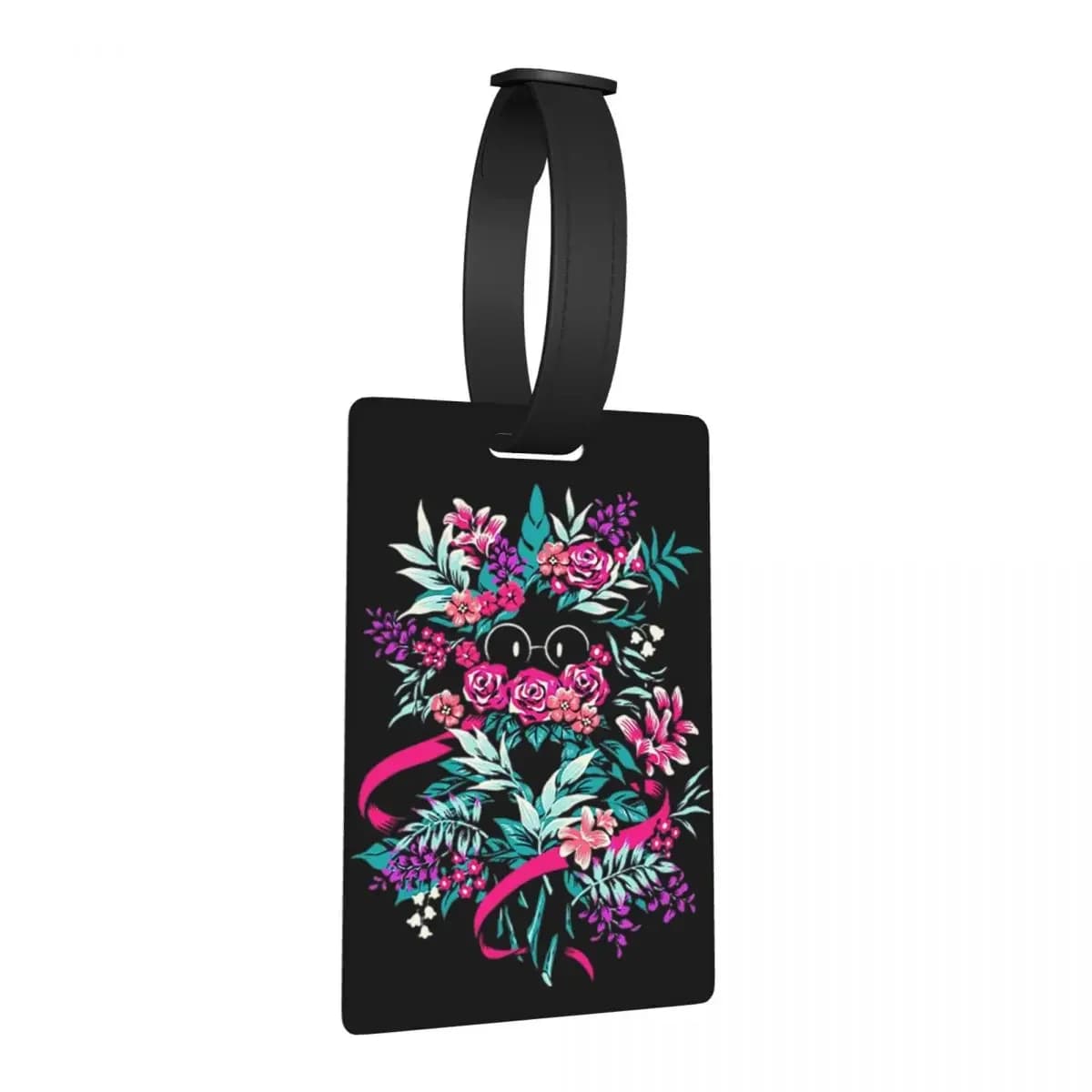 Deltarune Spamton Merch Ralsei Etichette per bagagli floreali Valigia da viaggio Bagagli portatili Etichetta d'imbarco Porta etichette ID Nome Indirizzo