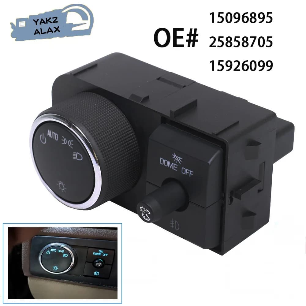 25858705 Per il periodo 2007-2013 Chevrolet Avalanche Silverado Suburban Tahoe GMC Sierra Yukon Faro Fendinebbia Interruttore 15096895