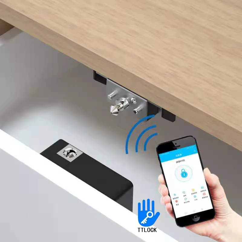 Smart Cabinet Lock invisibile TTLock App Card Hidden Keyless Drawer serratura elettronica per armadietto